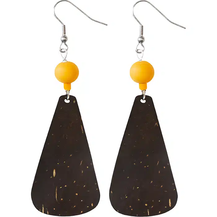 Coconut Drop: Earrings - Mustard
