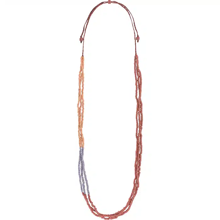 Color Block: Necklace - Rose