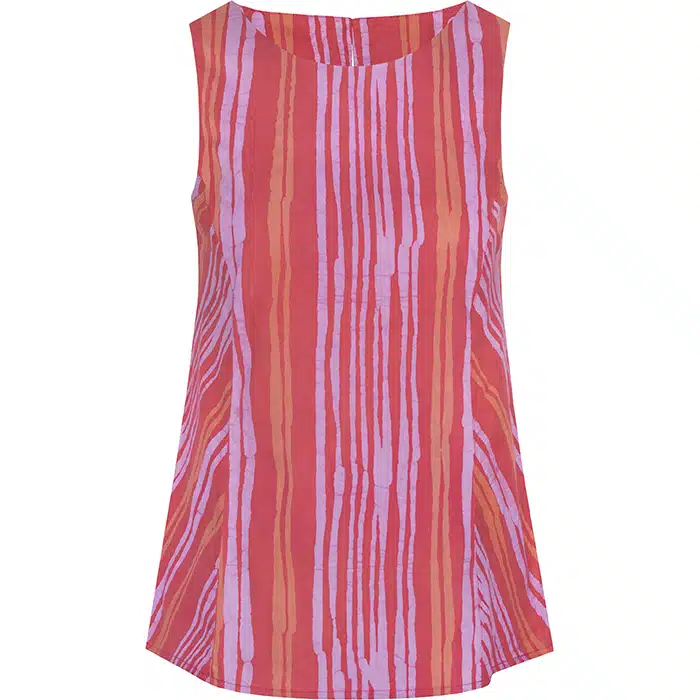 Boardwalk Blouse: Reeds - Melon-Organic - Image 2