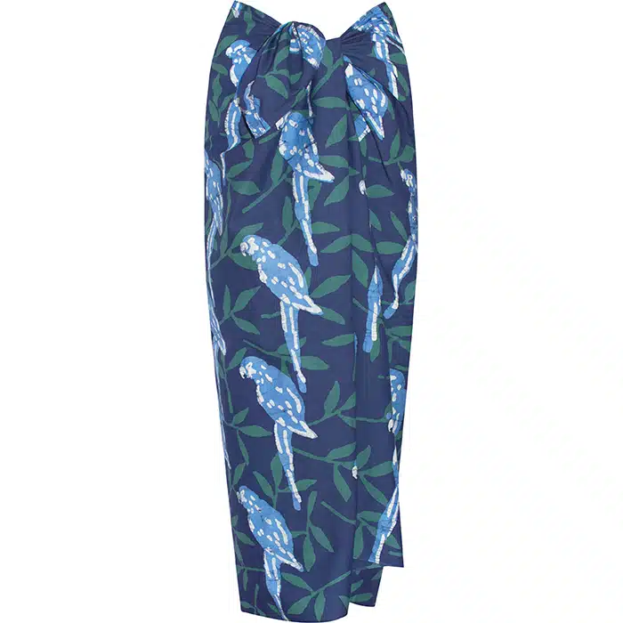 Sarong: Parrots - Spruce-Organic