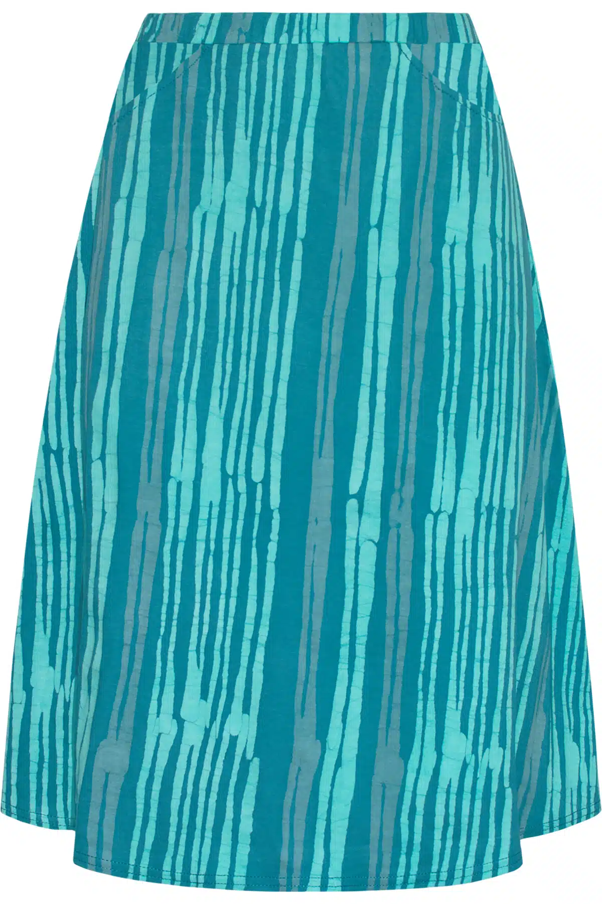 Knit Sierra Skirt: Reeds - Teal-Organic - Image 3