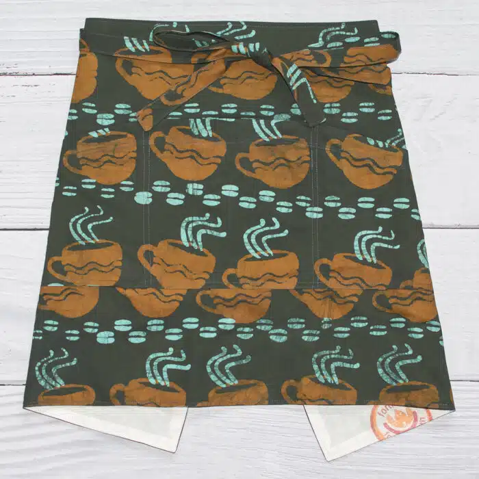 Apron Bistro: Coffee Cups - Brown-Organic