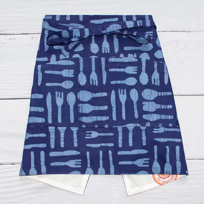 Apron Bistro: Silverware - Blue-Organic