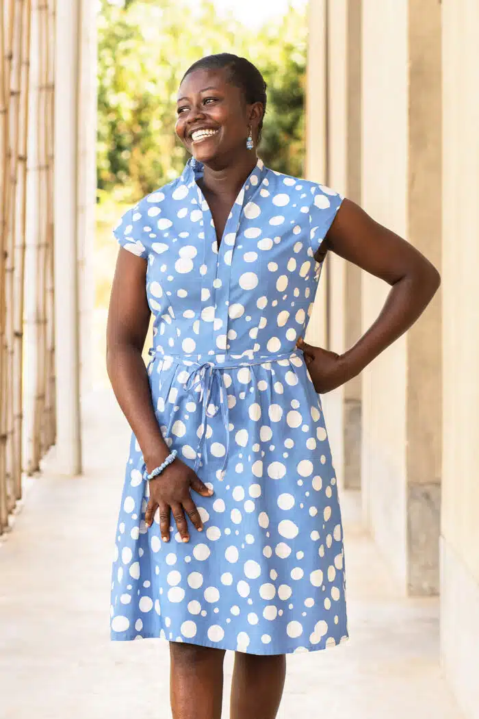 Retro Dress: Toffee - Stone-Organic