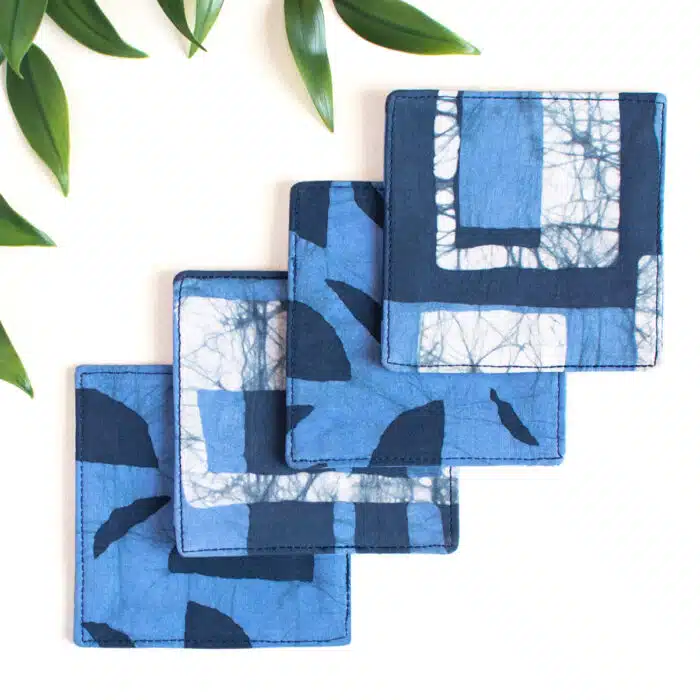 Coasters: Blocks - Navy-Organic