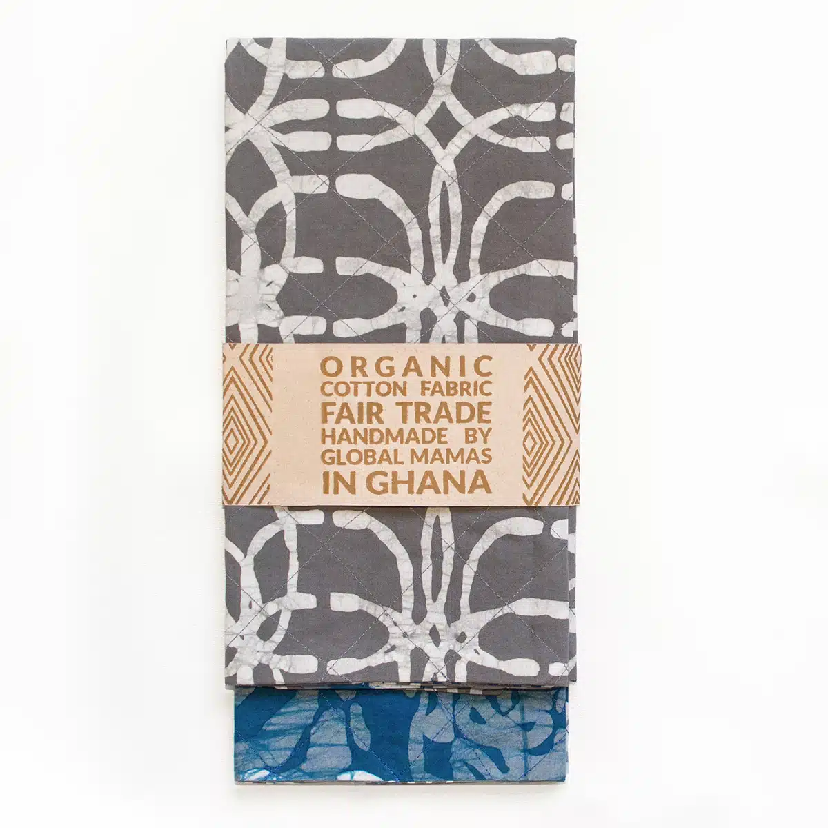 Tea Towels: Blooms - Indigo-Organic - Image 4