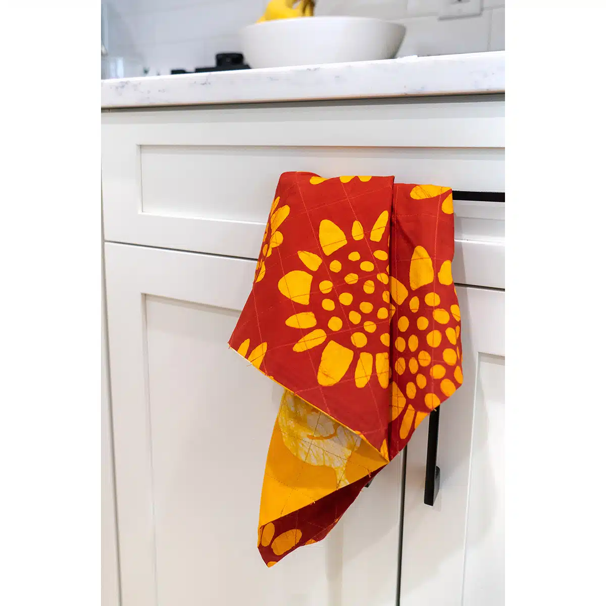 Tea Towels: Sunflower - Red-Organic - Image 6