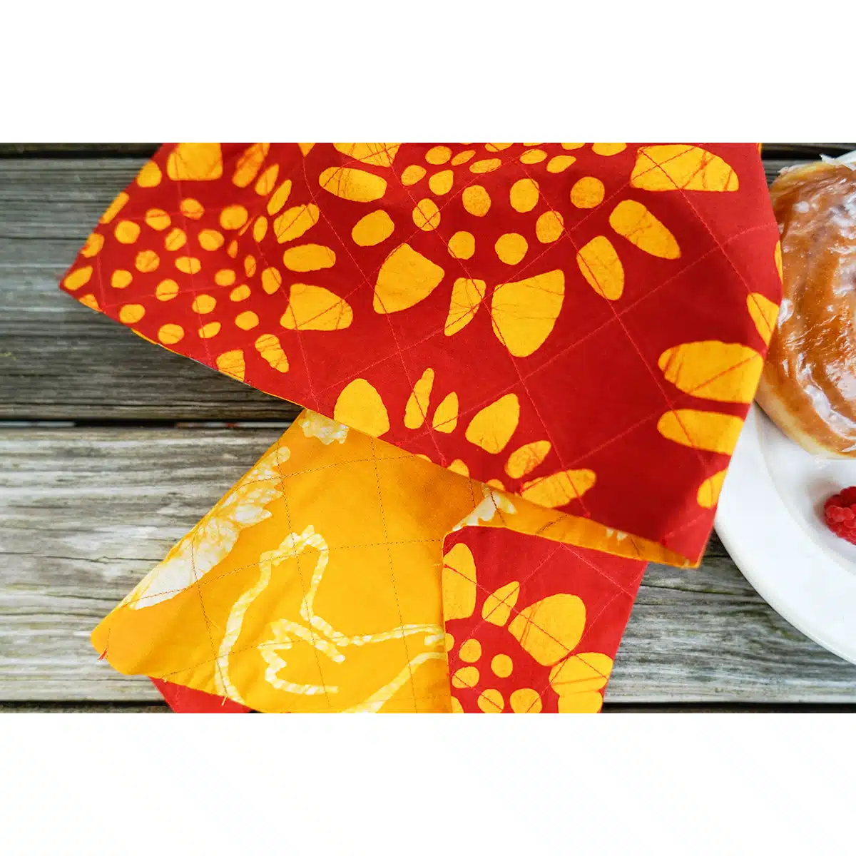 Tea Towels: Sunflower - Red-Organic - Image 7