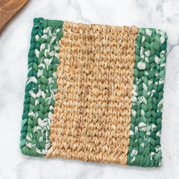 Trivet-Water Hyacinth: Sage/Green-Organic - Image 2