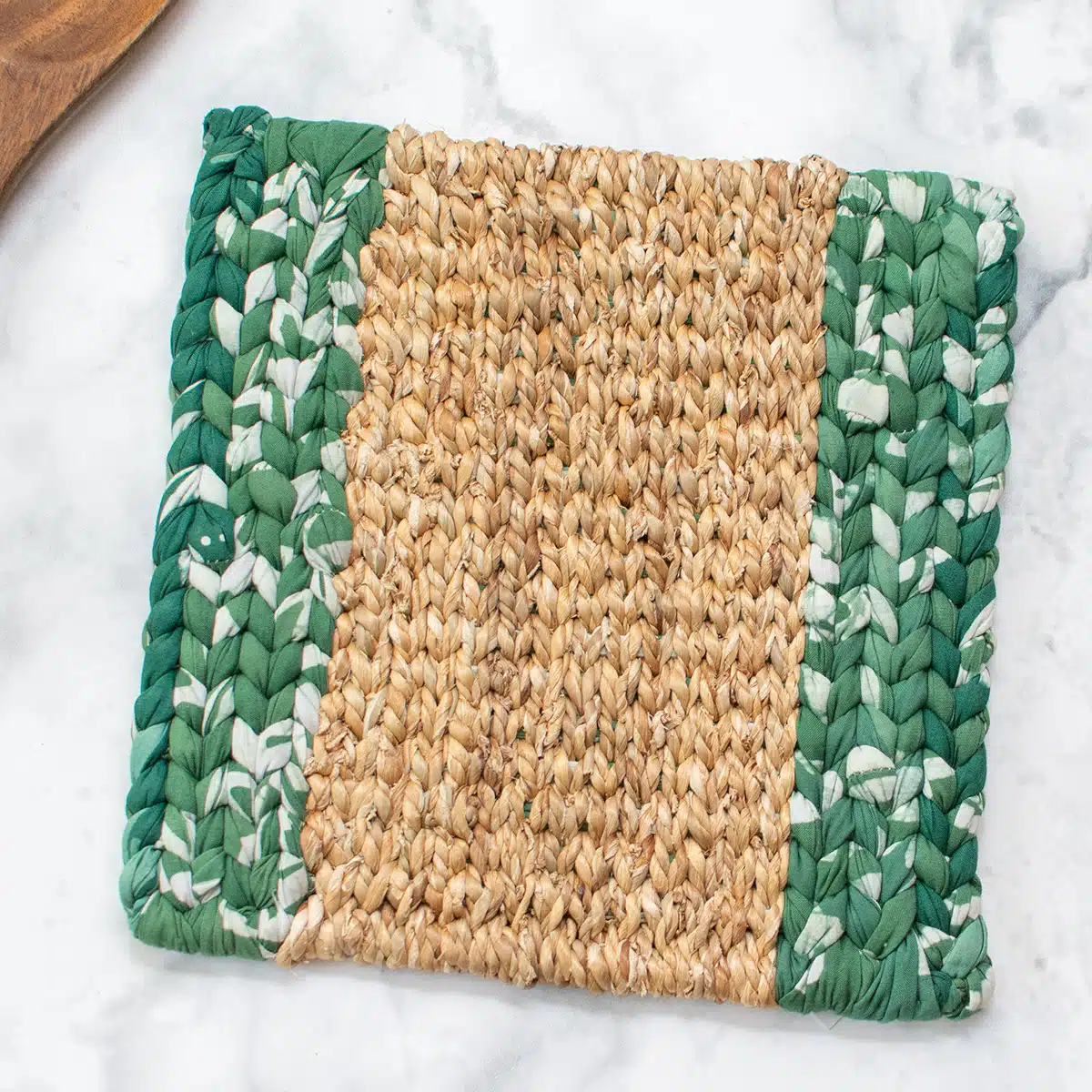 Trivet-Water Hyacinth: Sage/Green-Organic - Image 2