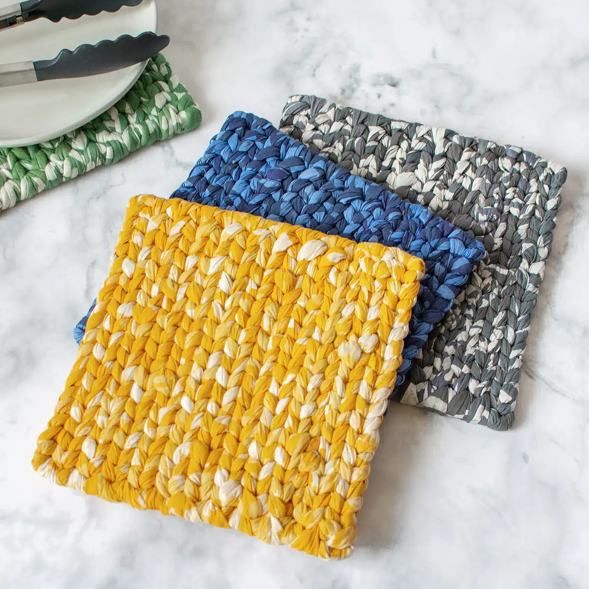 Trivet: Woven - Gold-Organic - Image 2