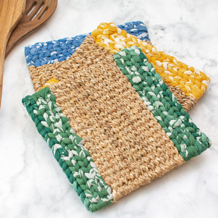 Trivet-Water Hyacinth: Sage/Green-Organic