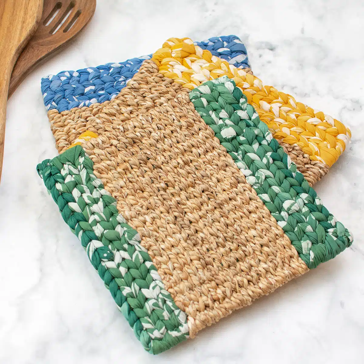 Trivet-Water Hyacinth: Sage/Green-Organic