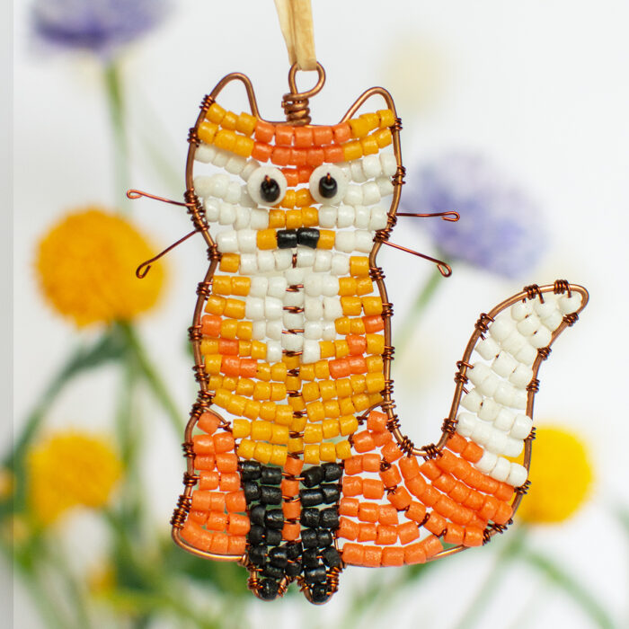 Ornaments: Fox - Orange