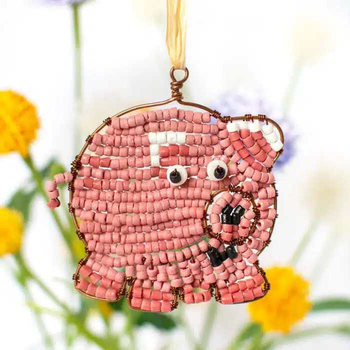 Ornaments: Pig - Pink