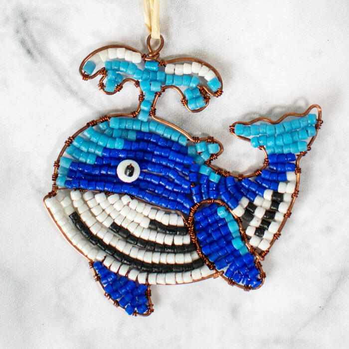 Ornaments: Ocean Whale - Blue
