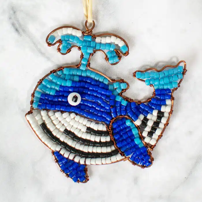 Ornaments: Ocean Whale - Blue