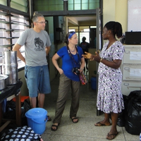 Global Mamas General Manager  gives a Fair Trade Tour at the Cape Coast office