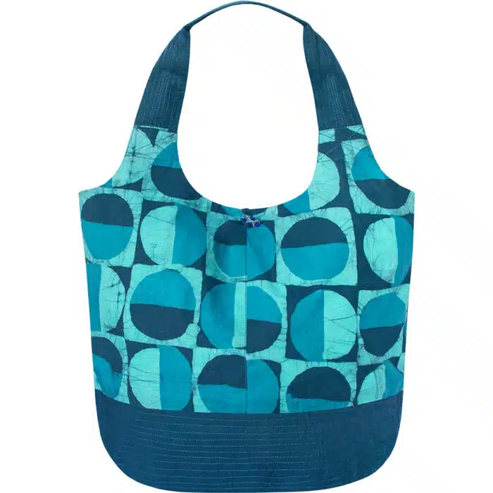 Bucket Bag: Mod Circles - Navy-Organic