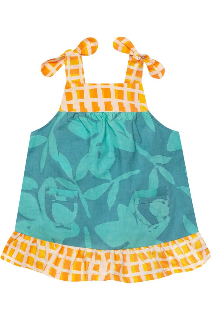 Pocket Dress: Blossom - Sea Glass-Organic