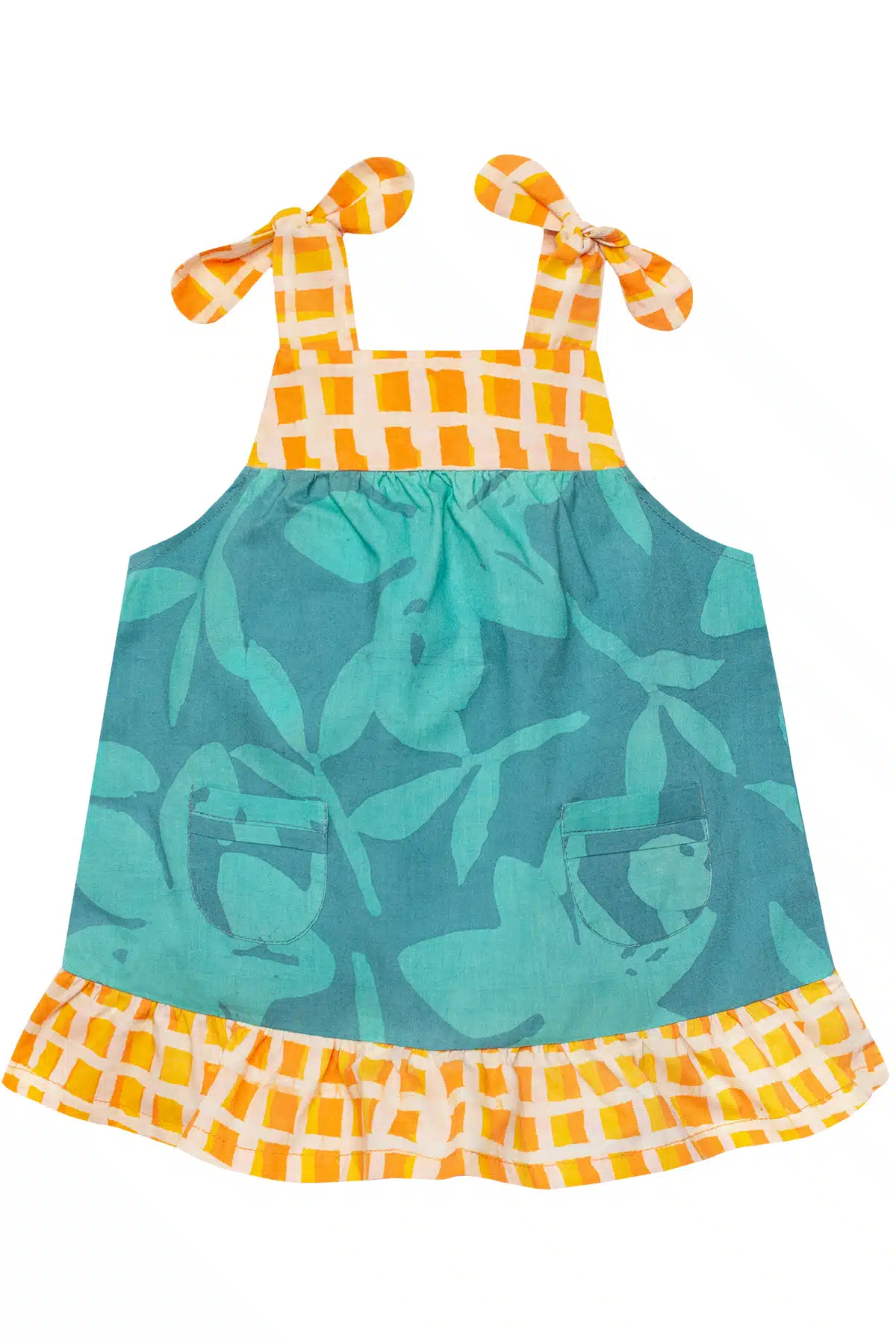Pocket Dress: Blossom - Sea Glass-Organic