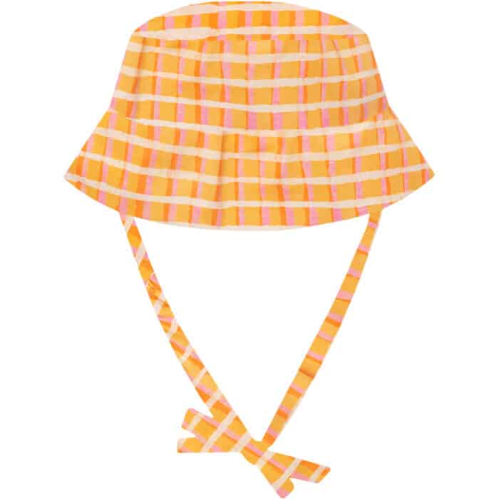 Sun Hat Babies: Plaid - Gold-Organic