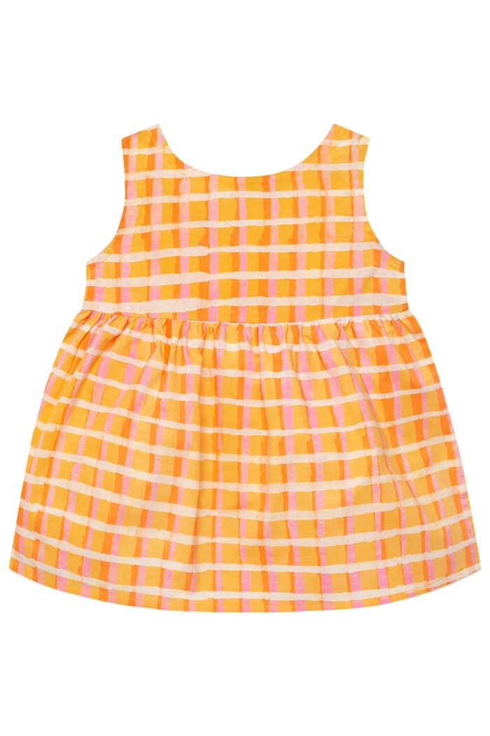 Sundress: Plaid - Gold-Organic