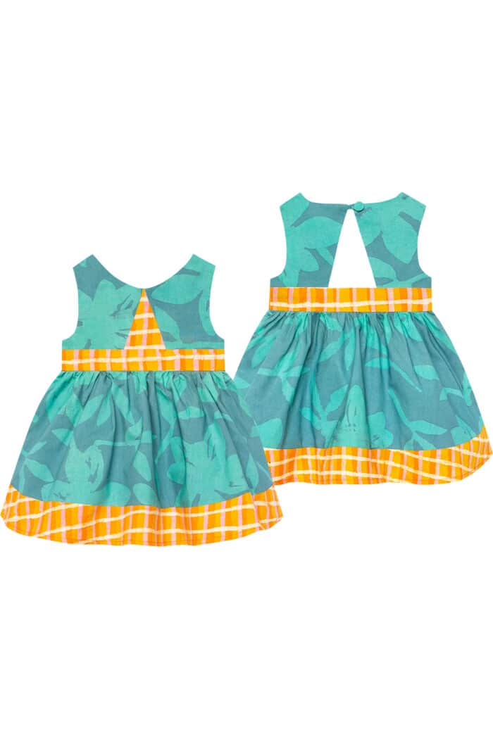 Twirl Dress: Blossom - Sea Glass-Organic