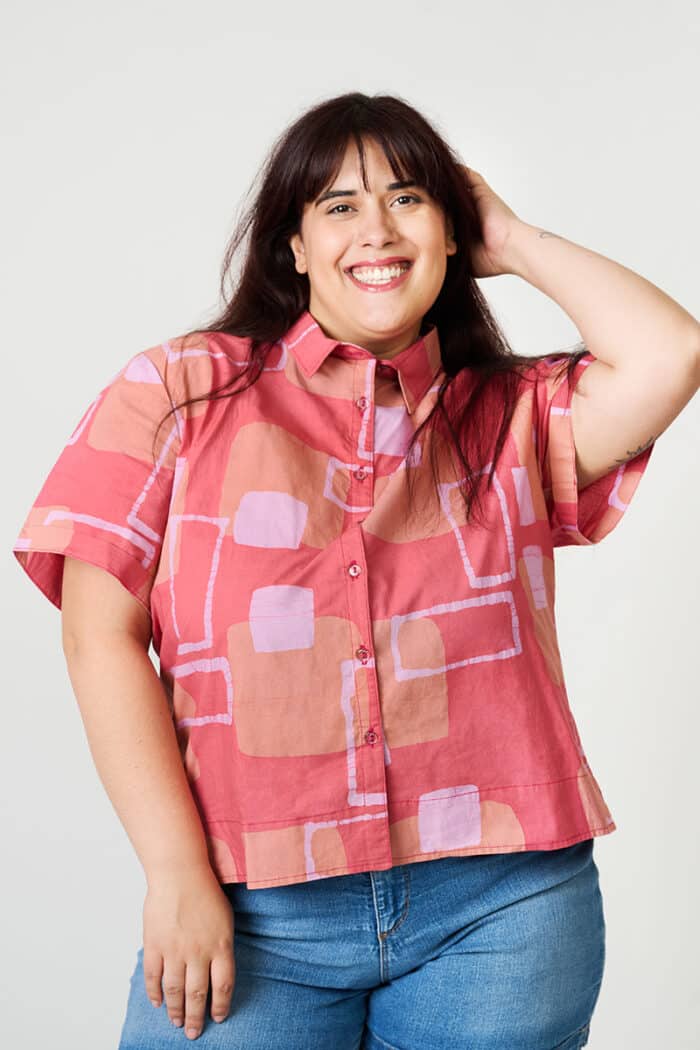 Camp Shirt: Urban - Melon-Organic