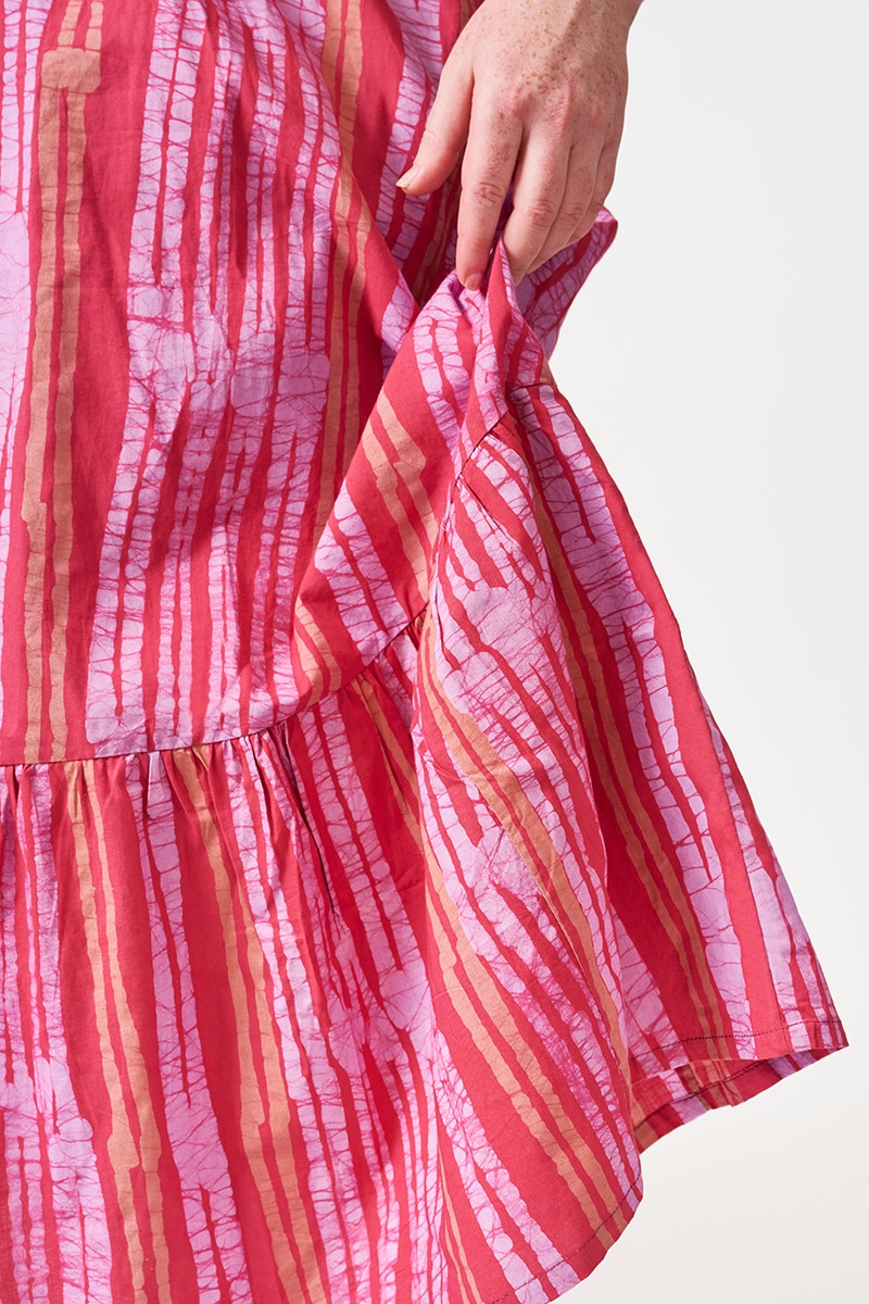 Bay Dress: Reeds - Melon-Organic - Image 3