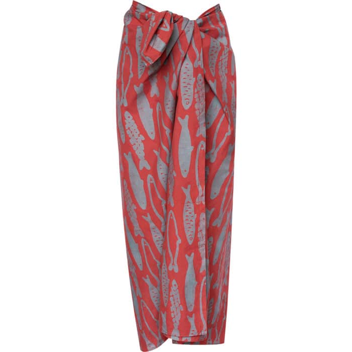 Sarong: Sardines - Rust-Organic