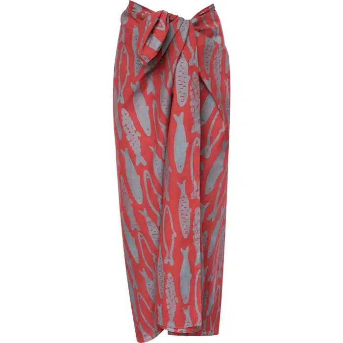 Sarong: Sardines - Rust-Organic