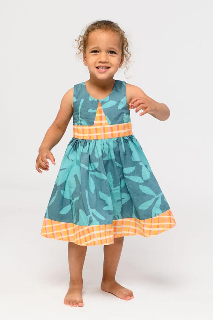 Twirl Dress: Blossom - Sea Glass-Organic