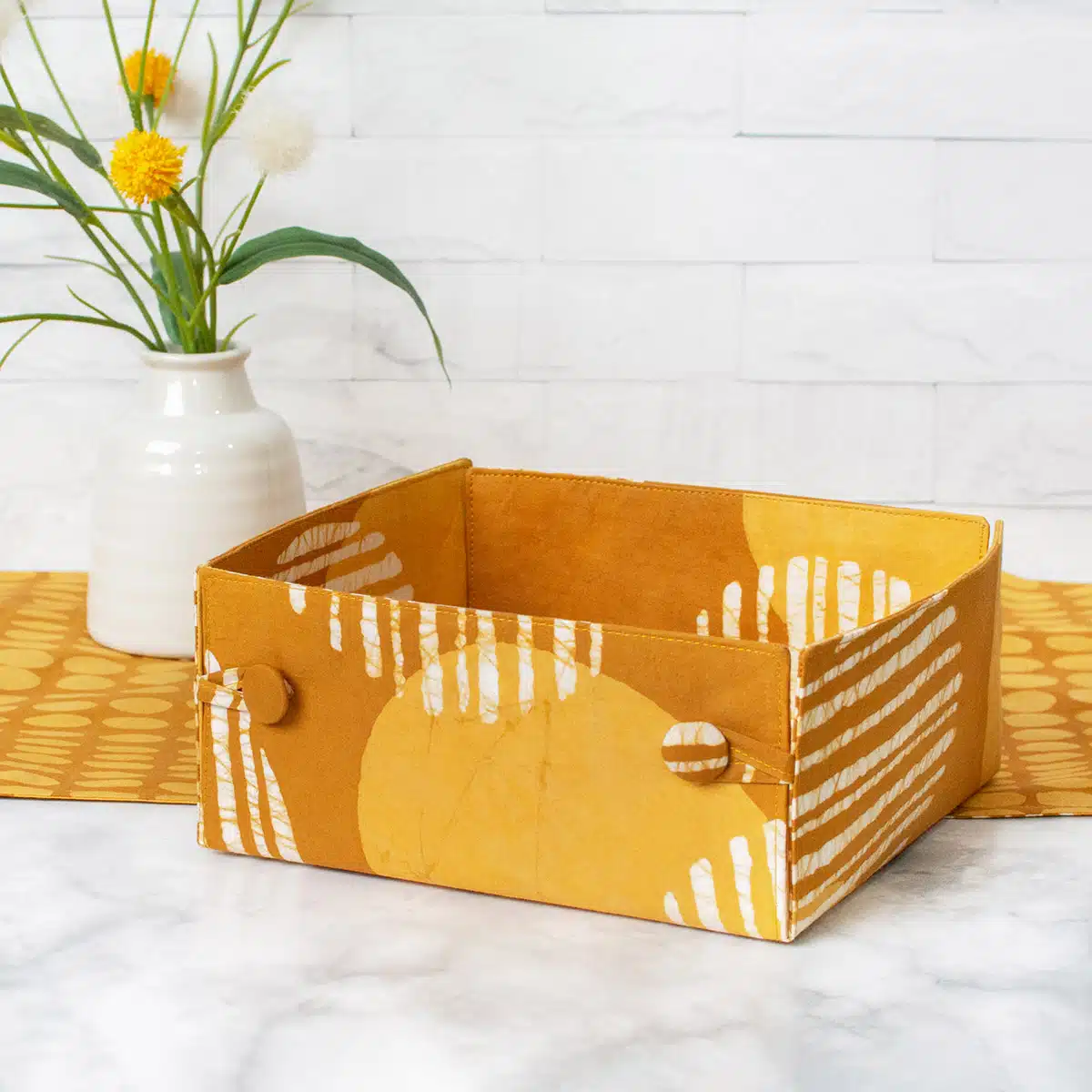 Button Basket: Eclipse - Amber-Organic