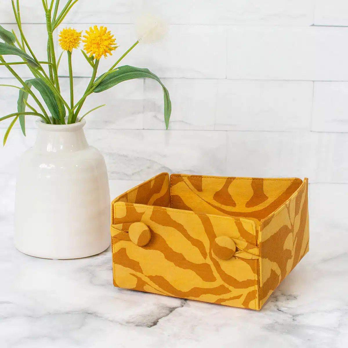 Button Basket Mini: Terrace - Amber-Organic