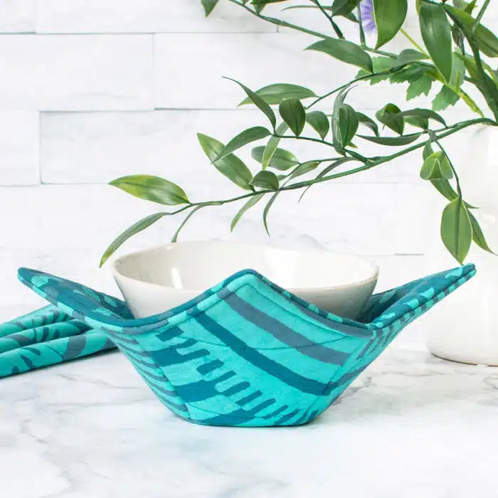 Bowl Cozy: Kenten - Teal-Organic