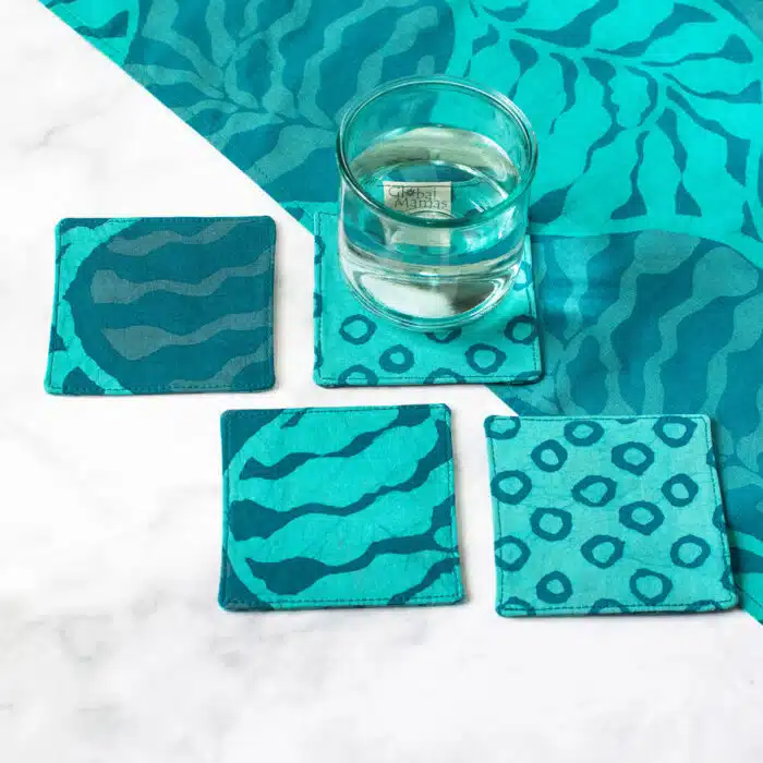 Coasters: Terrace - Teal-Organic