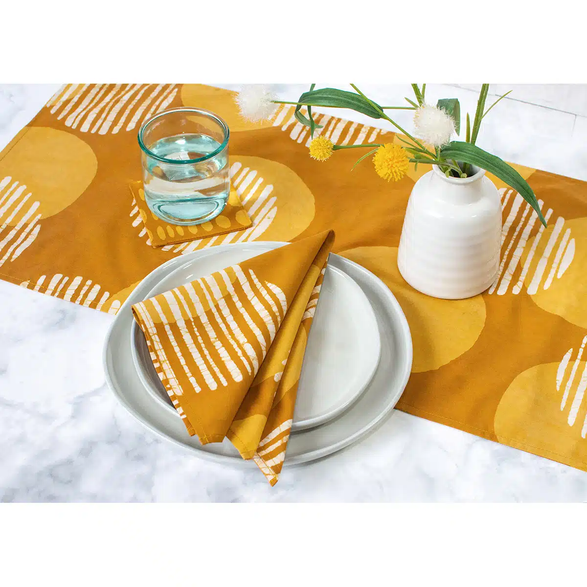 Table Runner-Short: Eclipse - Amber-Organic - Image 2