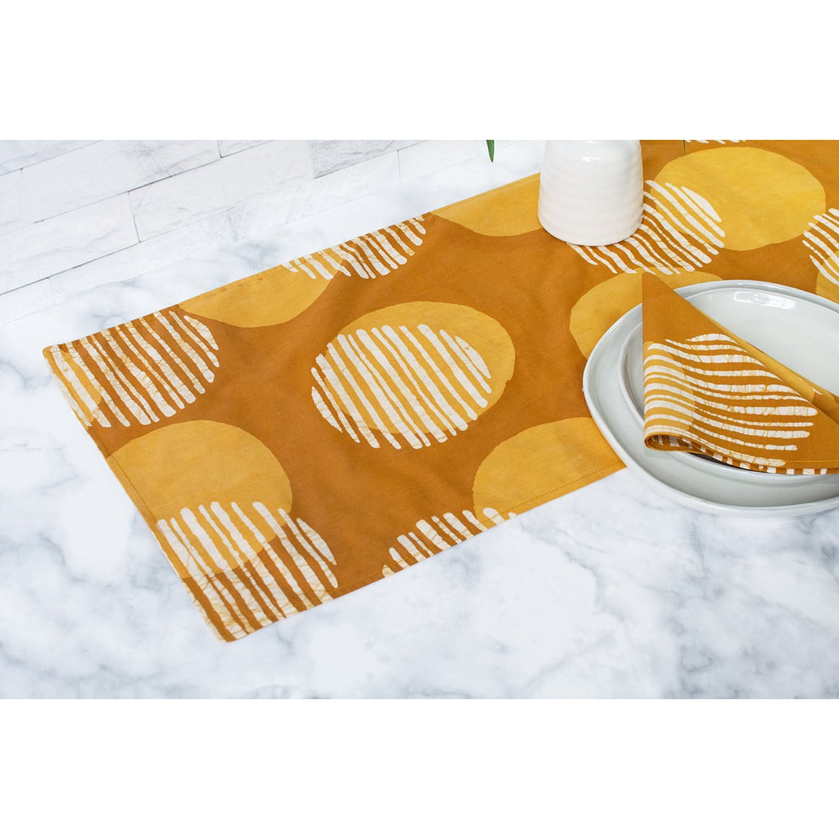 Table Runner-Long: Eclipse - Amber-Organic