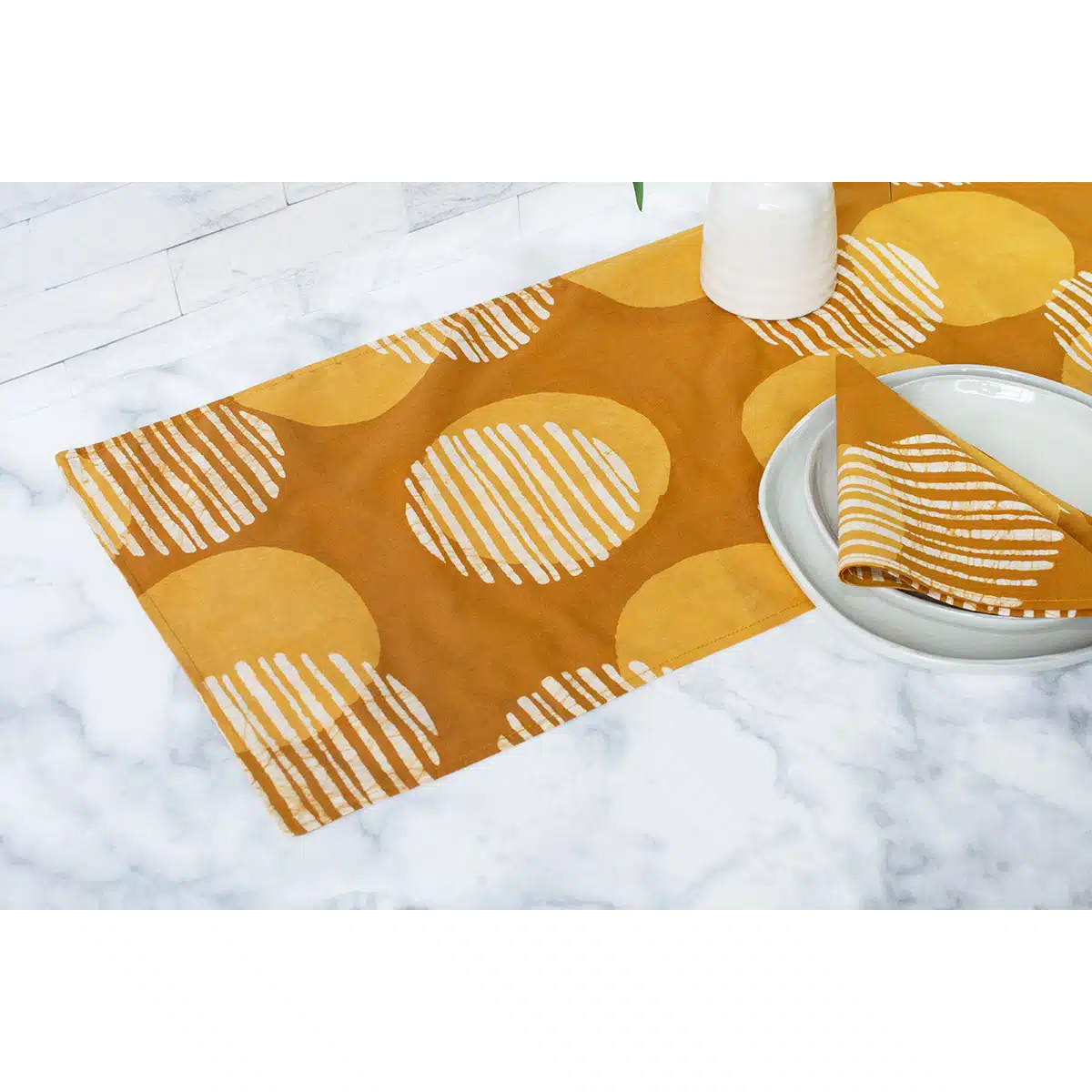 Table Runner-Short: Eclipse - Amber-Organic