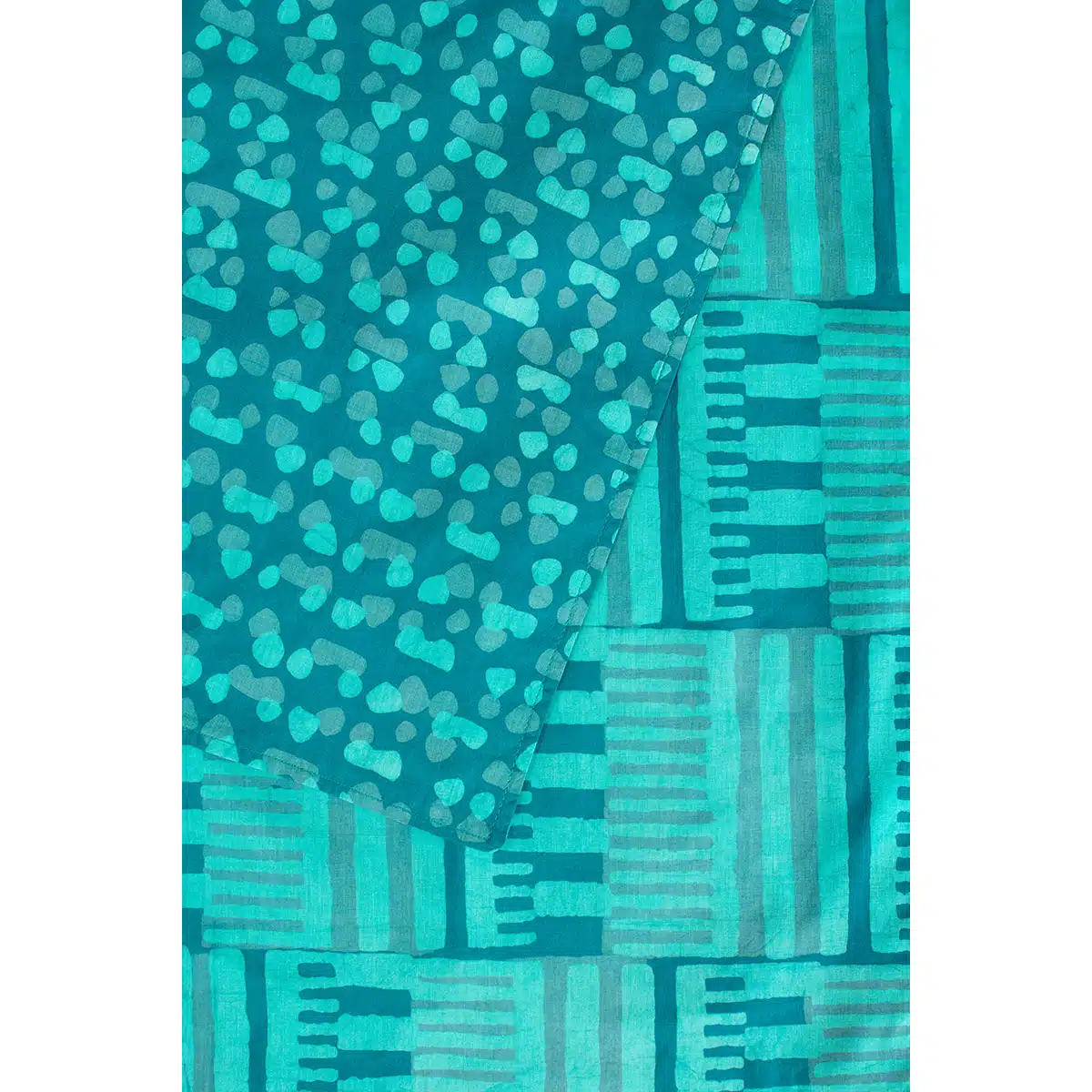 Table Runner-Short: Kenten - Teal-Organic - Image 3