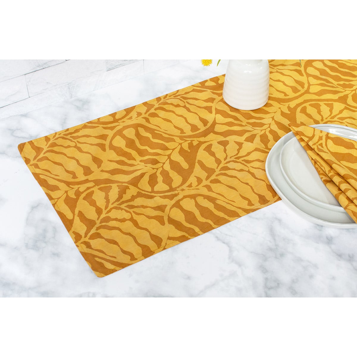 Table Runner-Short: Terrace - Amber-Organic