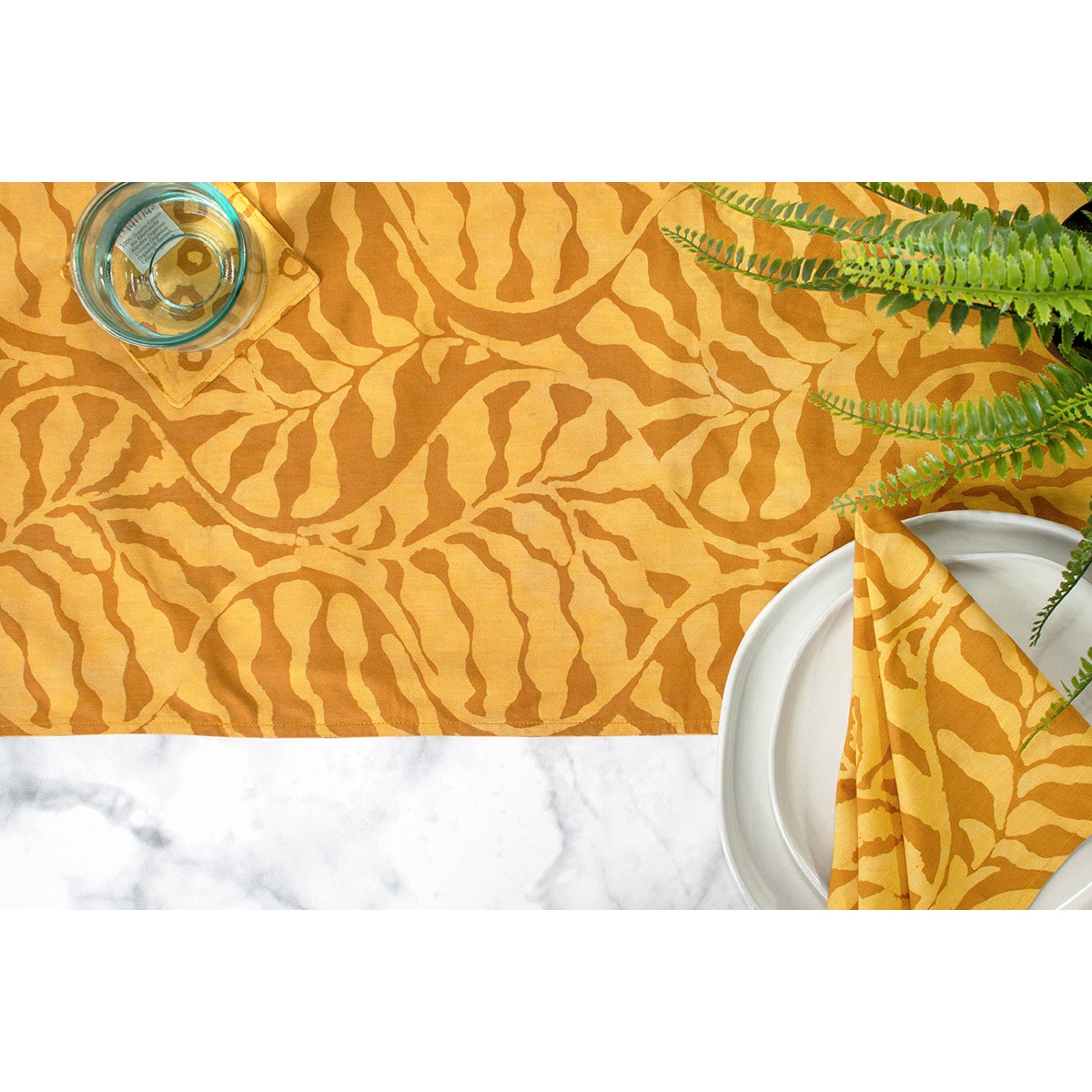 Table Runner-Short: Terrace - Amber-Organic - Image 2