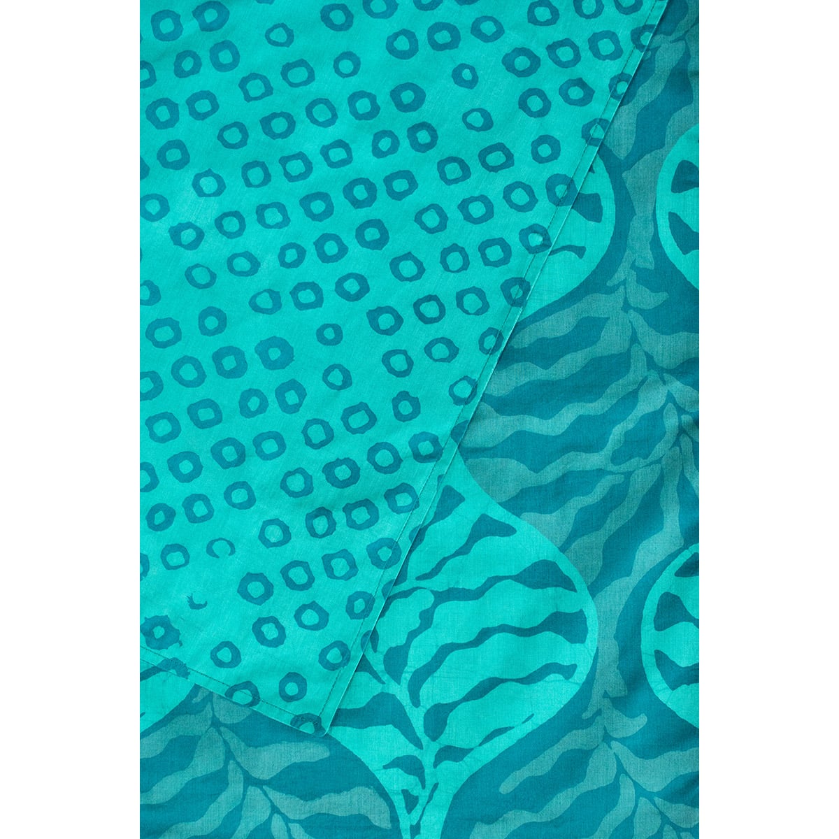 Table Runner-Long: Terrace - Teal-Organic - Image 3