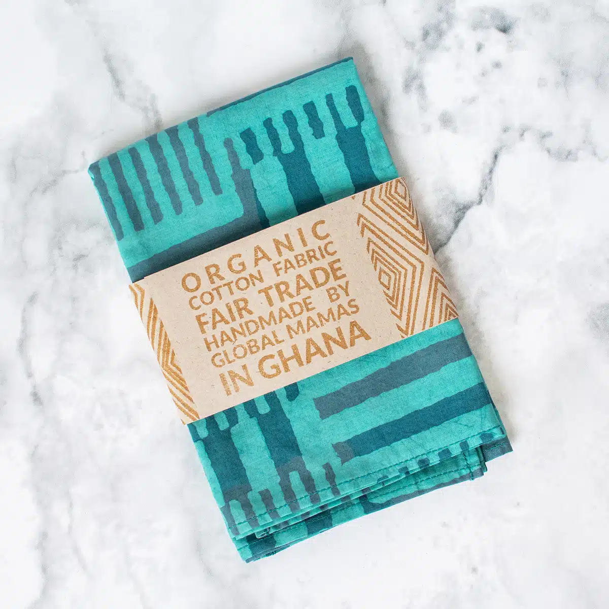 Napkin: Kenten - Teal-Organic - Image 5