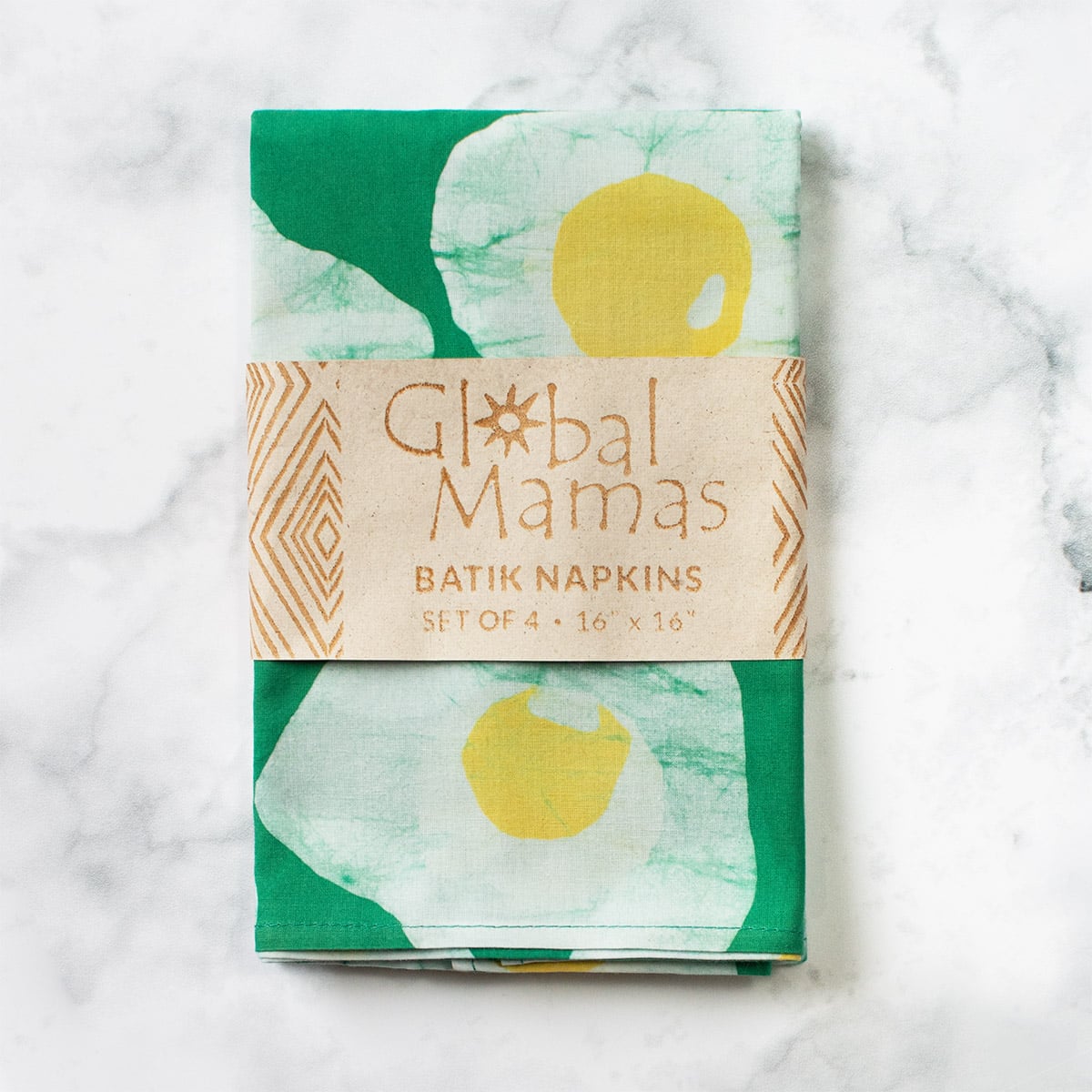 Napkin: Eggs - Green-Organic - Image 3