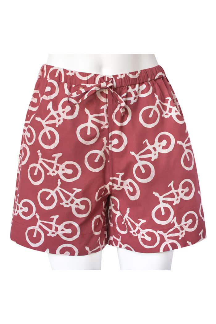 Cabana Shorts: Bikes - Brick-Organic